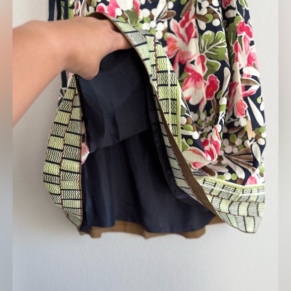 Talbots Floral Colorful Pleated A Line Midi Lined Zip Skirt‎ Women’s 10 Petite - Picture 4 of 12